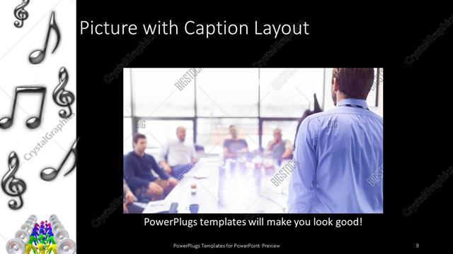 Picture with Caption presentation slide layout