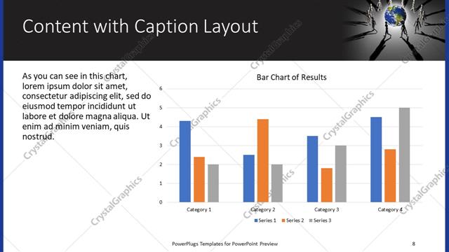 Content with Caption presentation slide layout