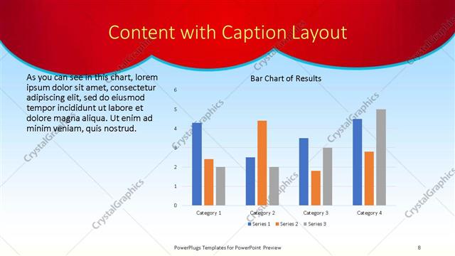 Content with Caption presentation slide layout