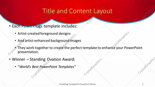 Title and Content presentation slide layout