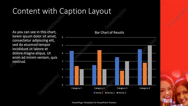 Content with Caption presentation slide layout