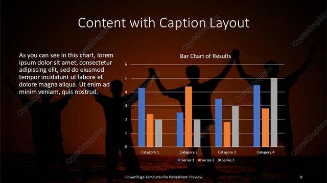 Content with Caption presentation slide layout