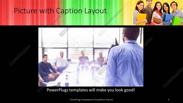 Picture with Caption presentation slide layout