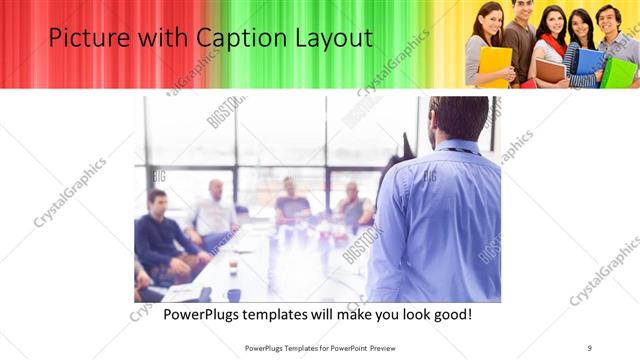 Picture with Caption presentation slide layout