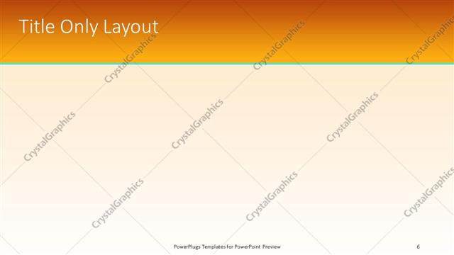 Title Only presentation slide layout