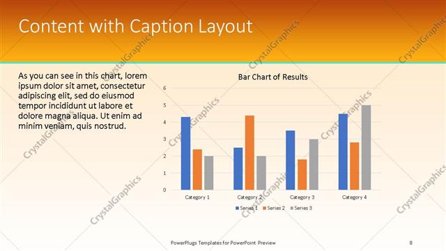 Content with Caption presentation slide layout
