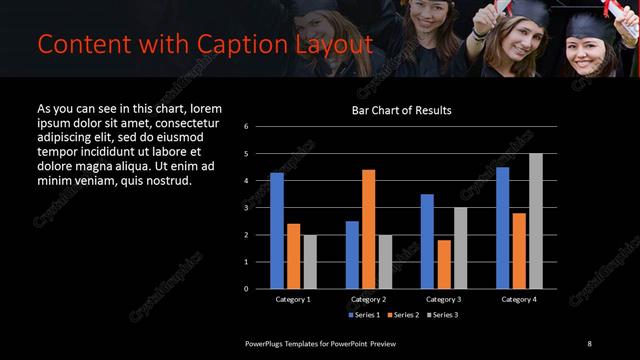 Content with Caption presentation slide layout
