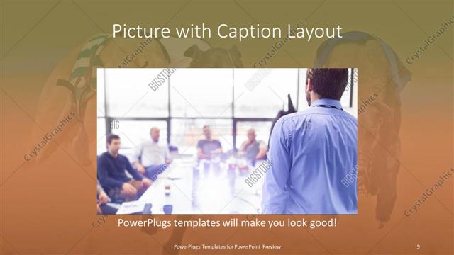 Picture with Caption presentation slide layout