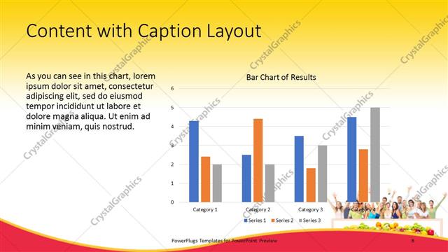 Content with Caption presentation slide layout