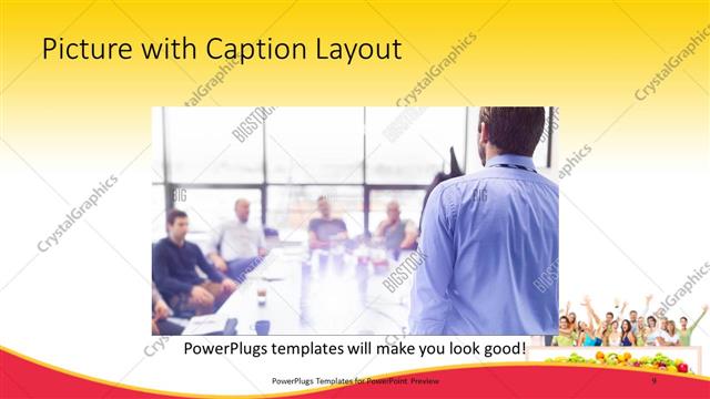 Picture with Caption presentation slide layout