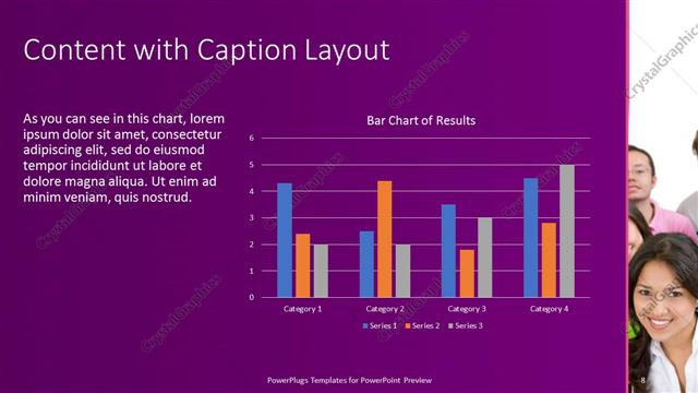 Content with Caption presentation slide layout