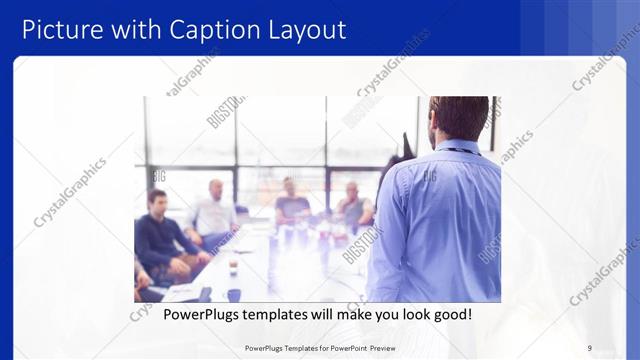 Picture with Caption presentation slide layout