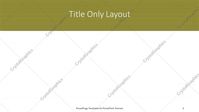 Title Only presentation slide layout