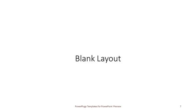 Blank presentation slide layout