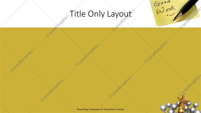 Title Only presentation slide layout