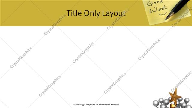 Title Only presentation slide layout