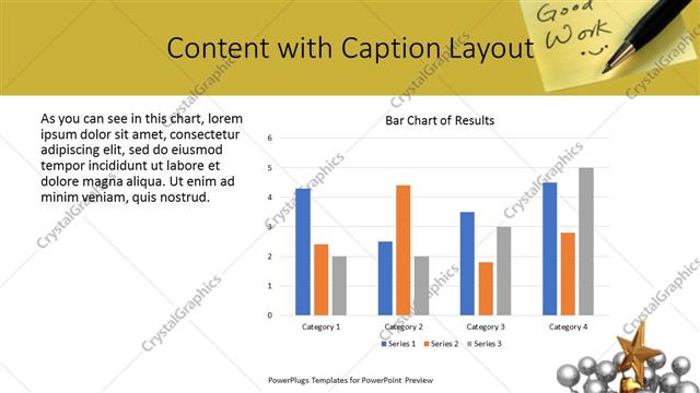Content with Caption presentation slide layout