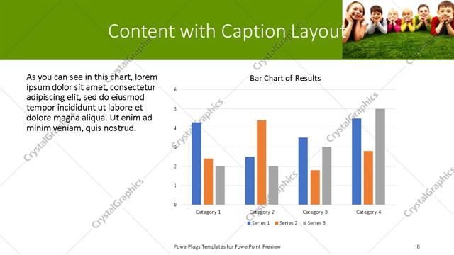 Content with Caption presentation slide layout