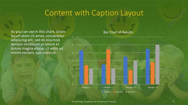 Content with Caption presentation slide layout