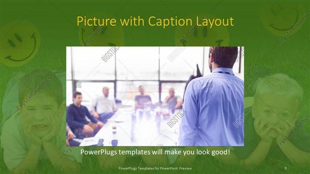 Picture with Caption presentation slide layout