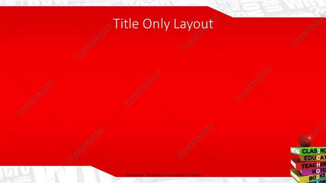 Title Only presentation slide layout