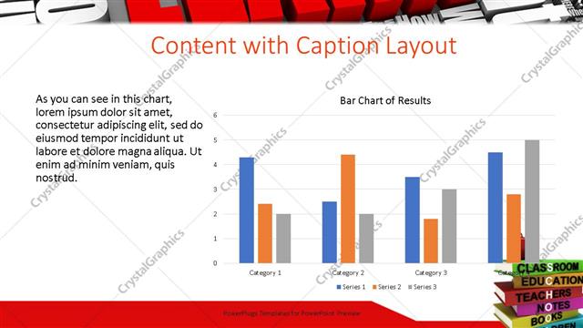 Content with Caption presentation slide layout