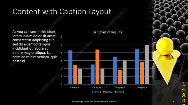 Content with Caption presentation slide layout