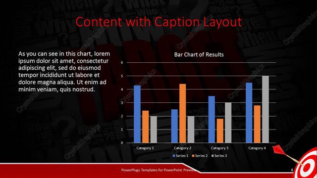 Content with Caption presentation slide layout