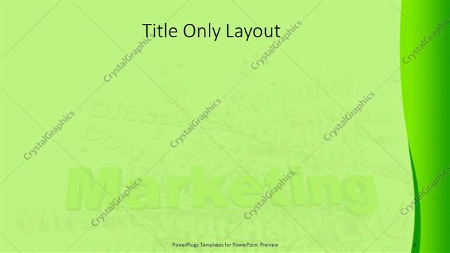 Title Only presentation slide layout