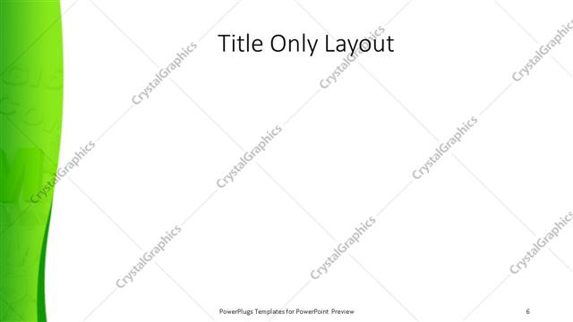 Title Only presentation slide layout