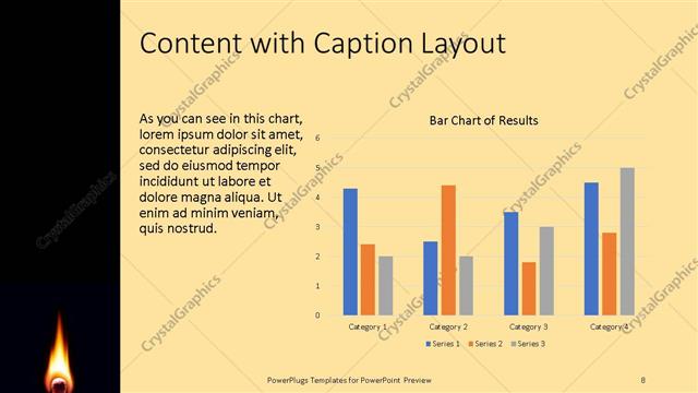 Content with Caption presentation slide layout