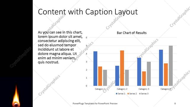 Content with Caption presentation slide layout