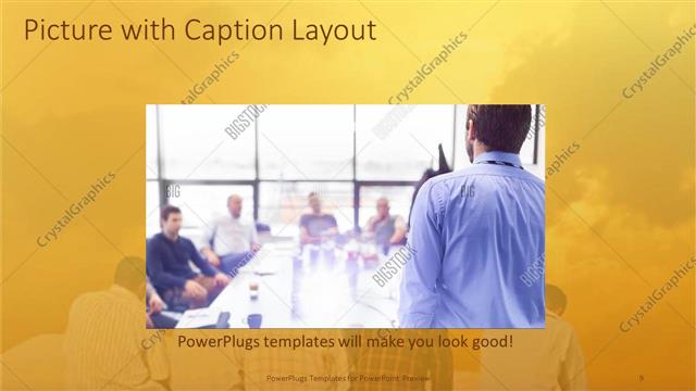 Picture with Caption presentation slide layout