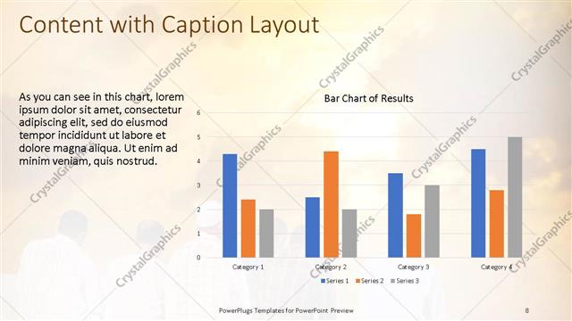 Content with Caption presentation slide layout