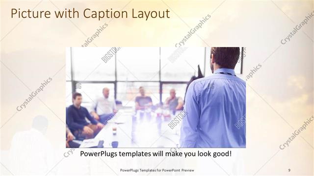 Picture with Caption presentation slide layout