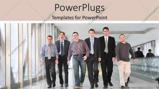  Presentation with office workers - A group of office workers with clear background