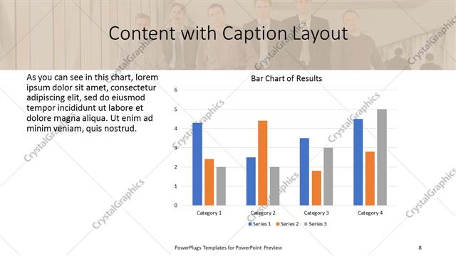 Content with Caption presentation slide layout