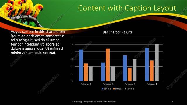 Content with Caption presentation slide layout