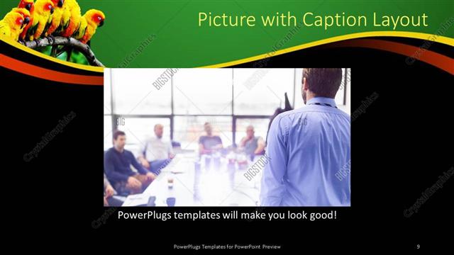 Picture with Caption presentation slide layout