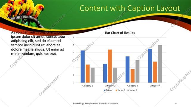 Content with Caption presentation slide layout