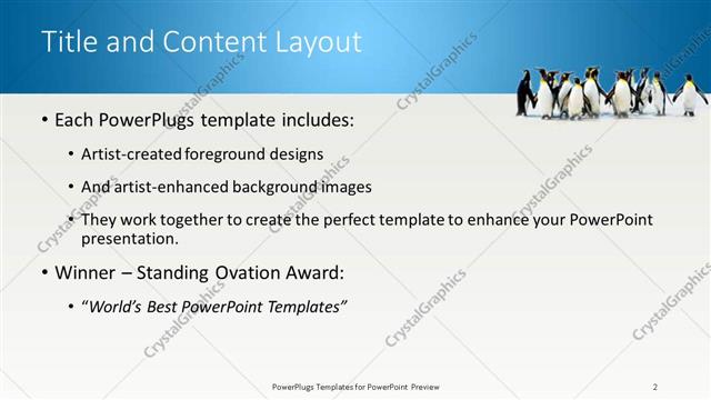 Title and Content presentation slide layout
