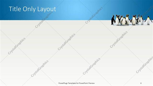 Title Only presentation slide layout