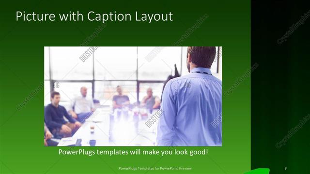 Picture with Caption presentation slide layout