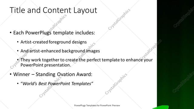 Title and Content presentation slide layout