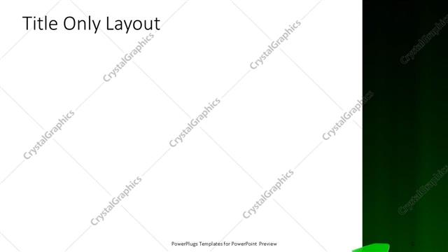 Title Only presentation slide layout