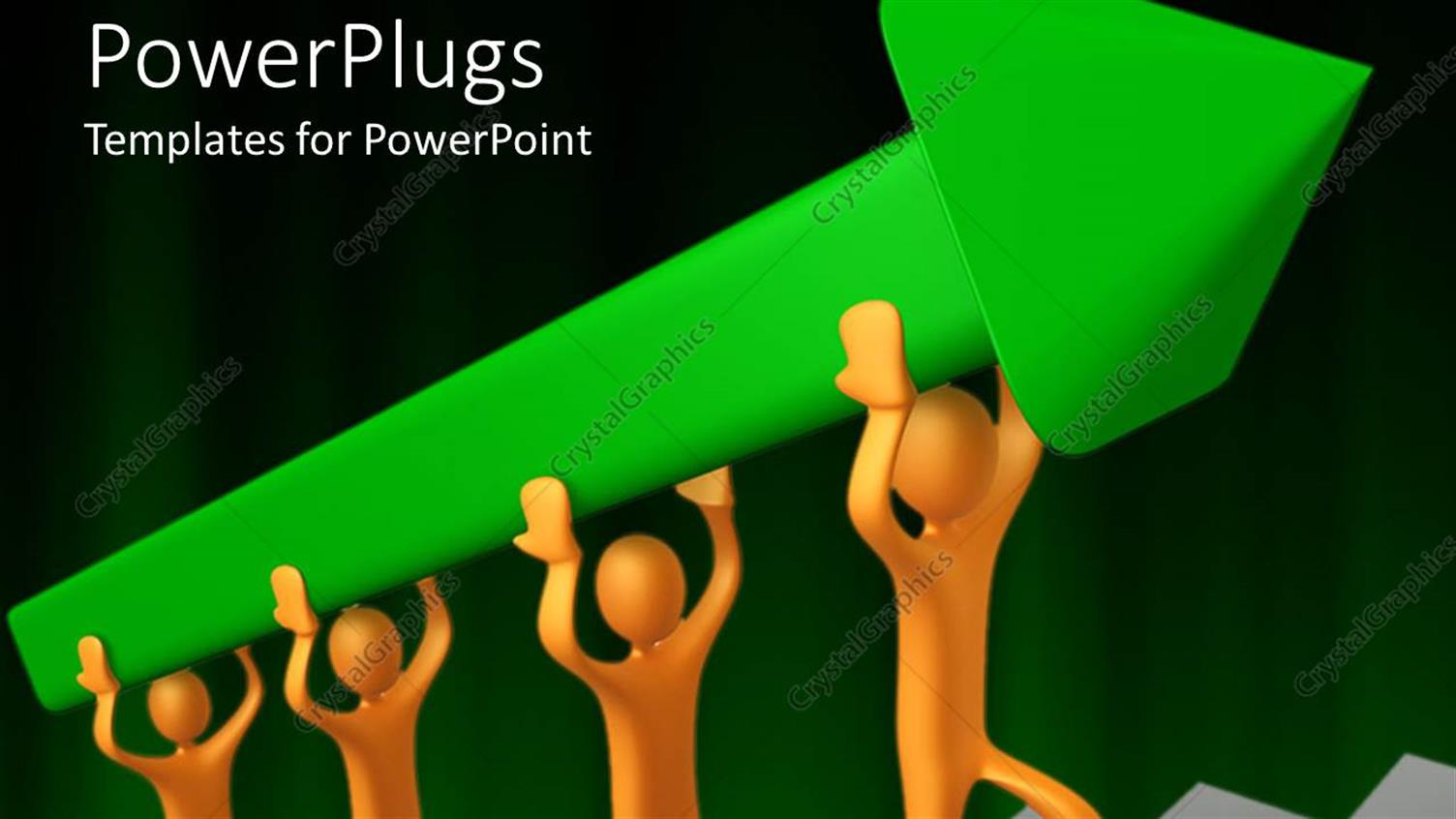 Featuring a Group of People Carrying the Growth Arrow