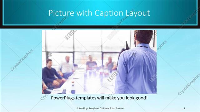 Picture with Caption presentation slide layout