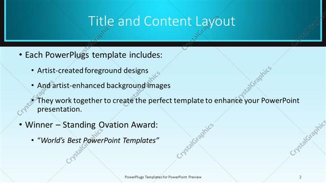 Title and Content presentation slide layout