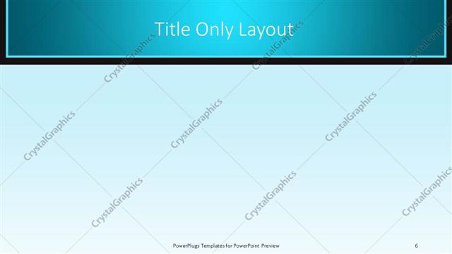 Title Only presentation slide layout