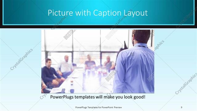 Picture with Caption presentation slide layout